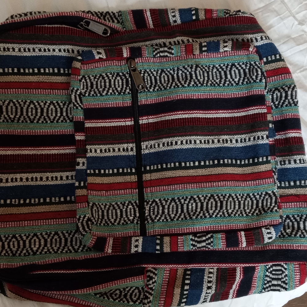 Colorful Patterned Women's Backpack - Picture 3 of 7